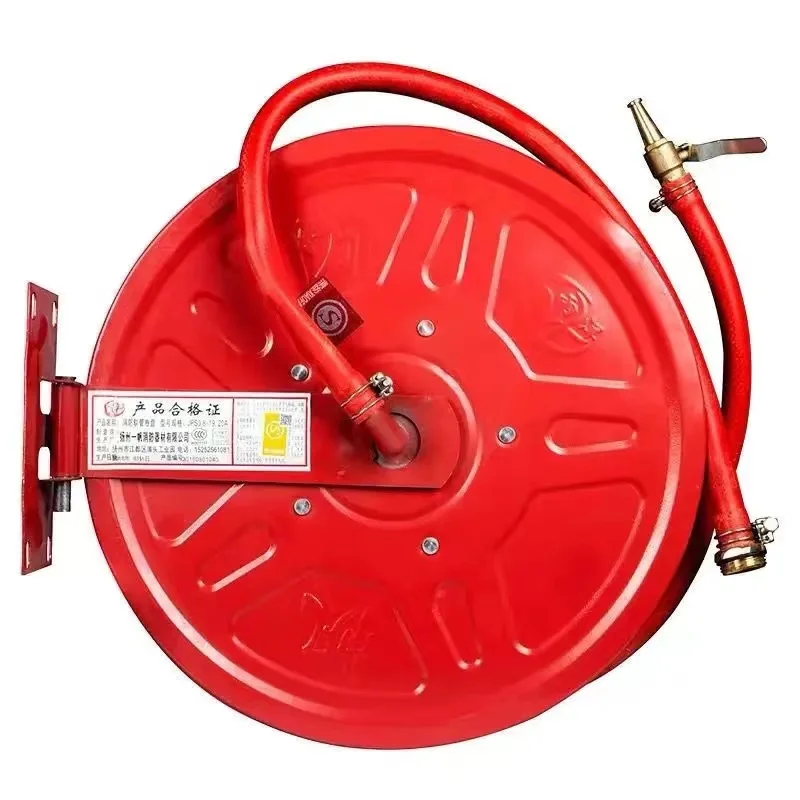 High Quality JPS0.8-19-20 Firefighting Equipment & Accessory Synthetic Rubber Fire Hose Reel with Copper Gun Head