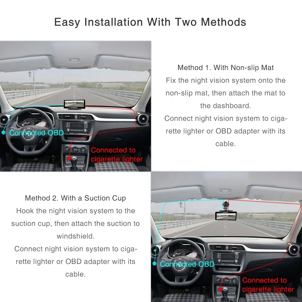 
LANMODO CAR DVR Dash Camera for Car Night Vision Driving with recording features 