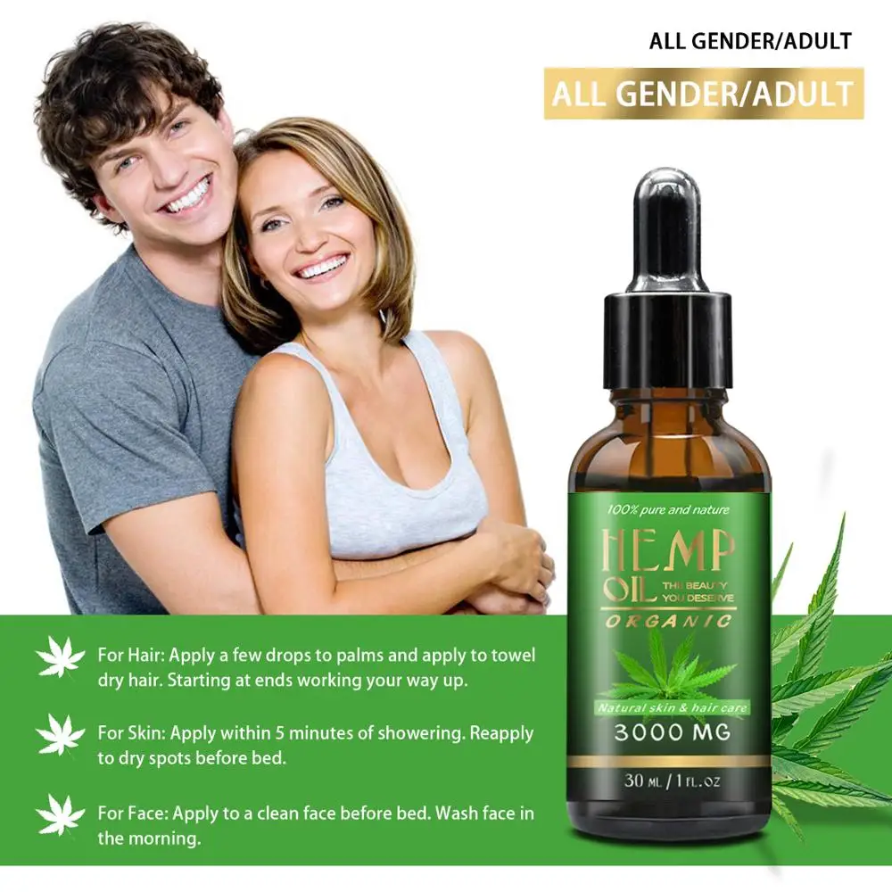 Private Label Hemp Oil Pure Organic Cold Press Extraction Healthier Hair Body and Face CBD Hemp Oil