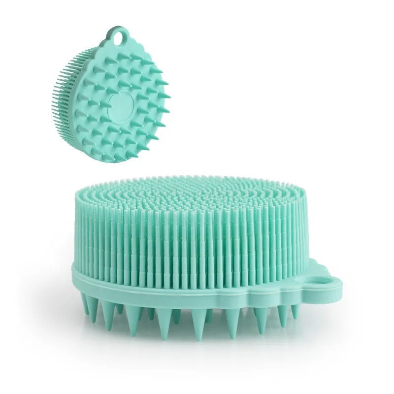 New Arrival Shower Brush Silicone Body Massager Scrubber Body Bath Scrubber with Lifting Ring