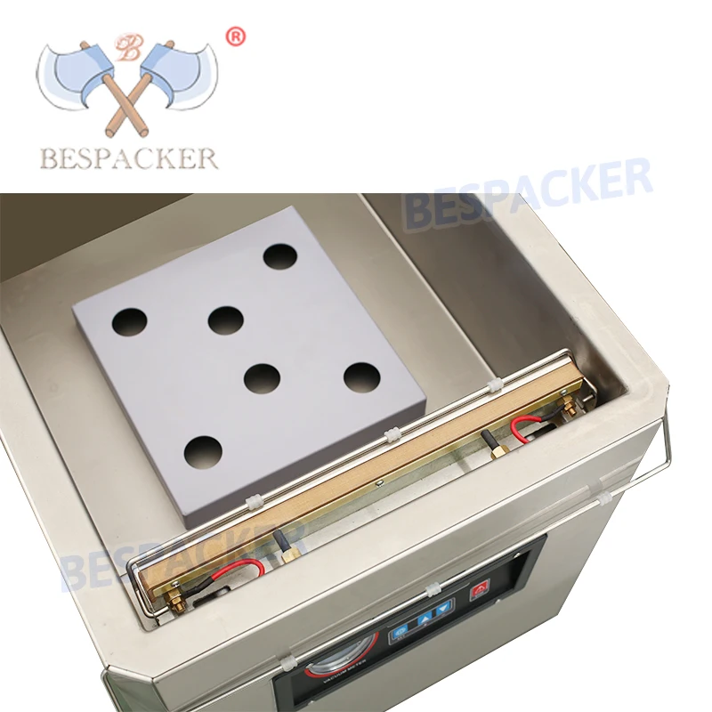 Bespacker DZ-300 table top chamber vaccum sealer chicken food packing machine