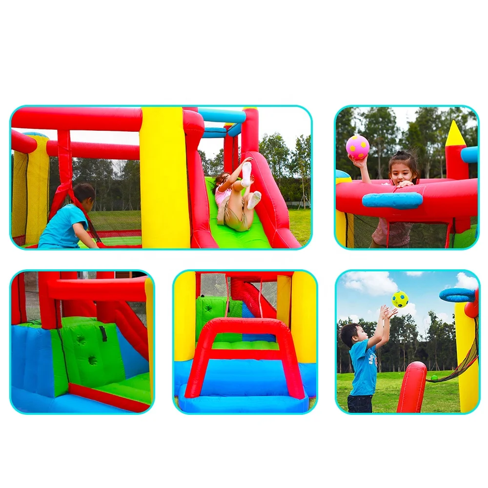 Doctor Dolphin nylon custom kids best sale design wholesale brincolines inflatable bouncing castle bouncy