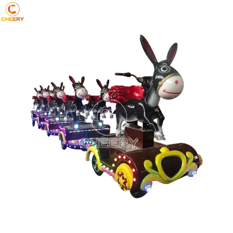 Promotion cheap kiddie amusement rides playground kids game electric mini trackless train