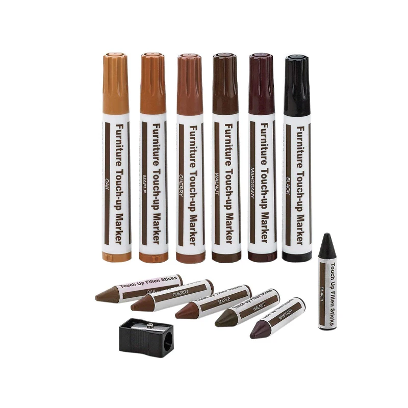 Furniture and Wood Floor Markers and Crayons Repair Kit 13pcs Furniture Markers Touch up pen