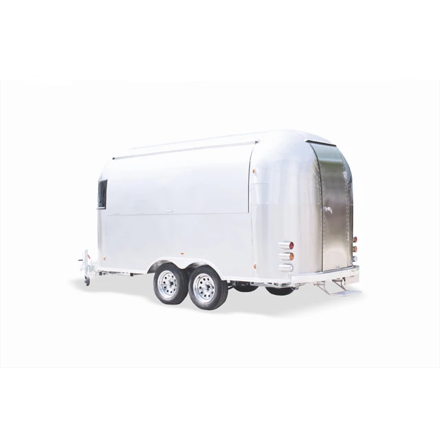 Mobile food truck dining car food trailer for europe vendors hotdog food cart