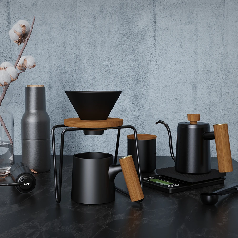 Clever brewing coffee mug for travel ceramic coffee cup with stand dripper pour over coffee makers set