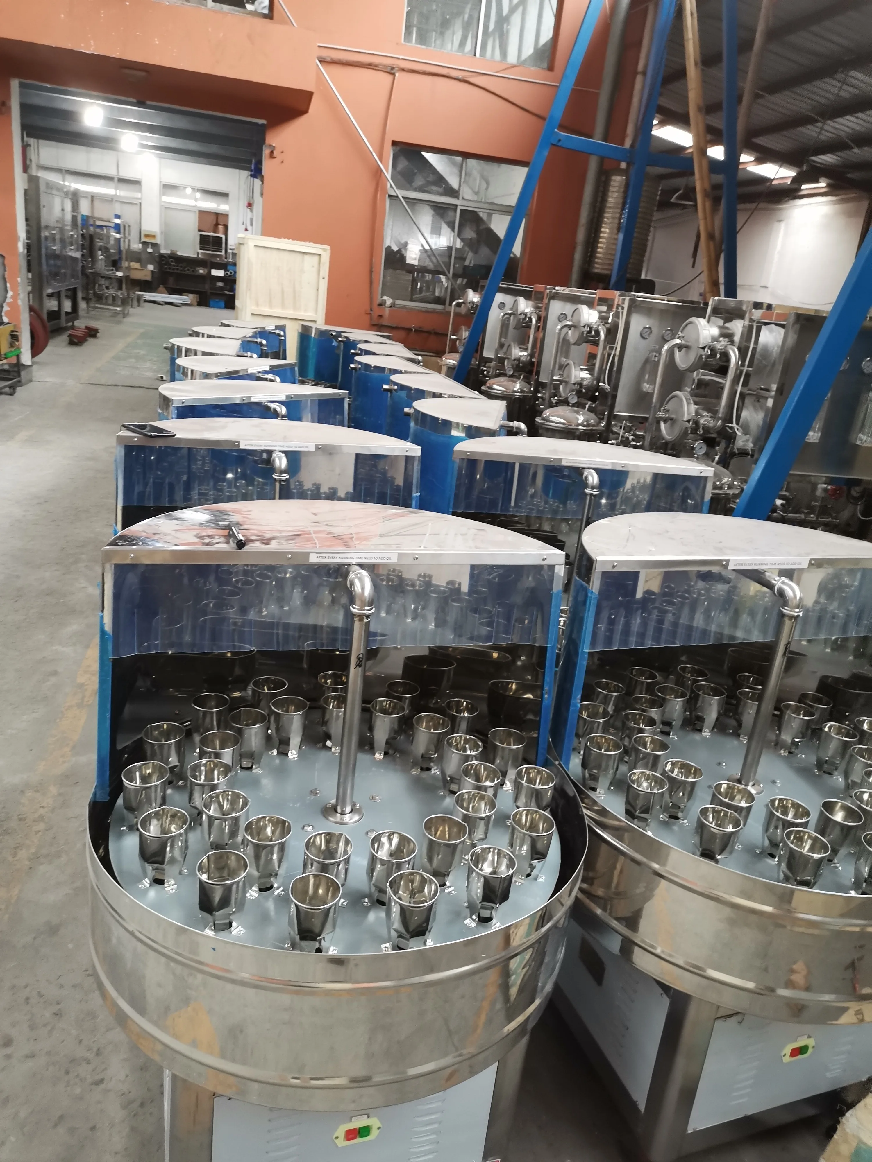 2000BPH Semi Automatic Bottle Juice Washing Machine Line