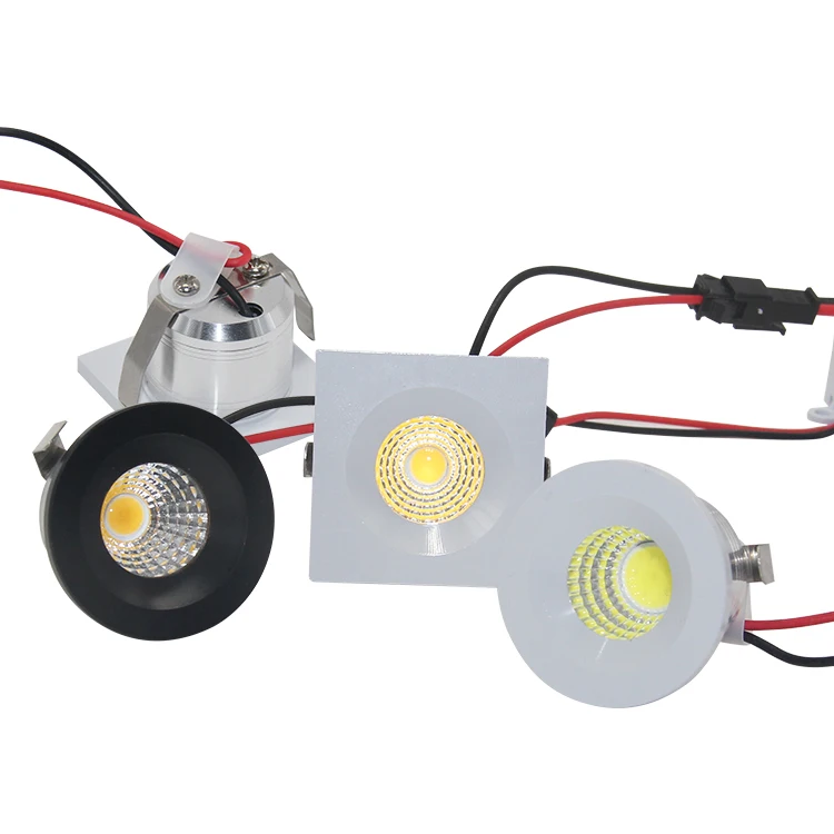 Factory pricese modern ceiling mini cob spotlight 3w led recessed cabinet mini spot light