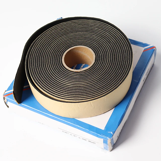 Reasonable Factory Weather Stripping Window and Door EVA Sponge Foam Insulation Tape Self Adhesive Foam Strip Roll