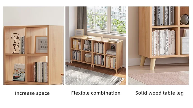 Bookcase wooden bookshelf modern luxury bookshelf plywood bookcase mdf bookcase