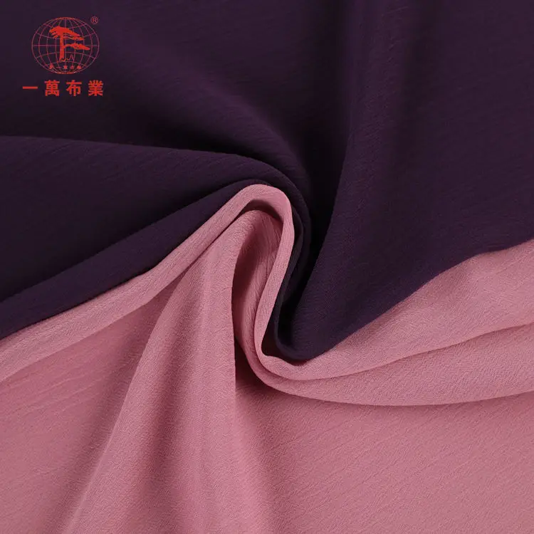 Wholesale Fashion 100% Polyester Creped Chiffon Fabric for dress