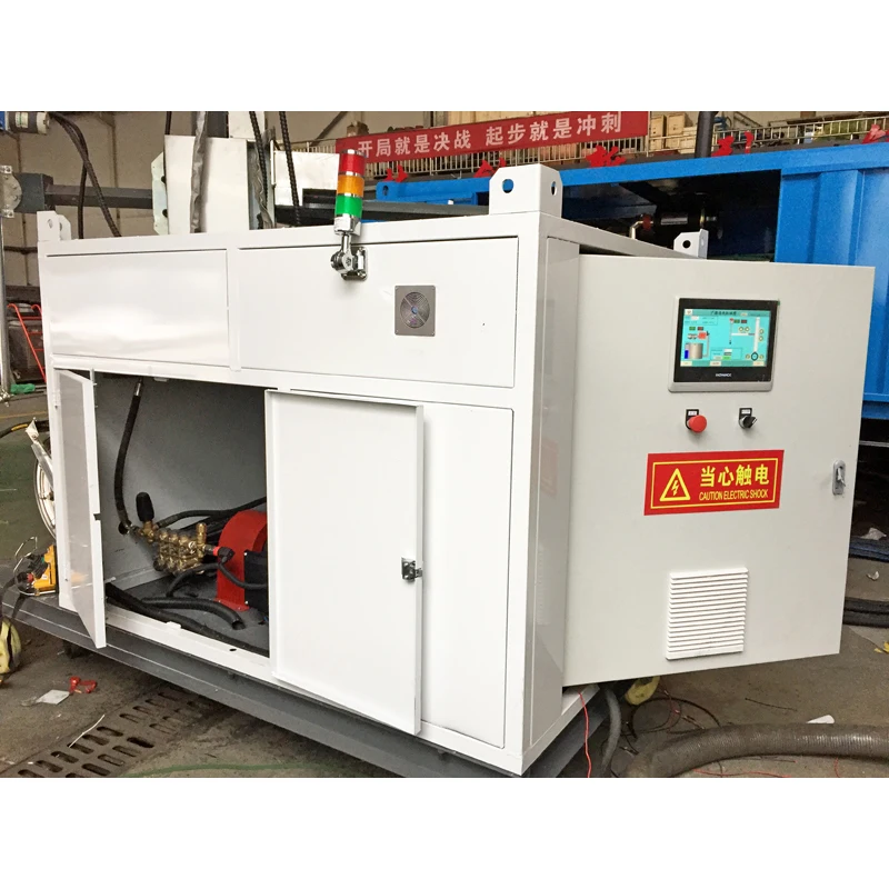 150bar IBC Tank Cleaning Automatic High Pressure Water Jet Cleaner Hydro Blasting Machine