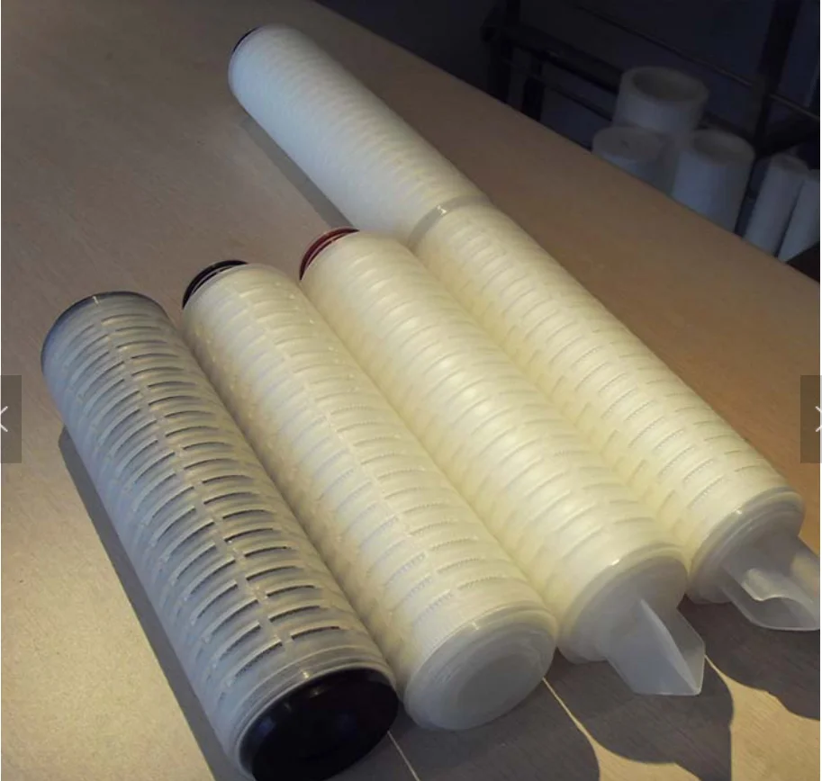 PP PES PTFE PVDF GF N6 N66 Pleated Filter Cartridge