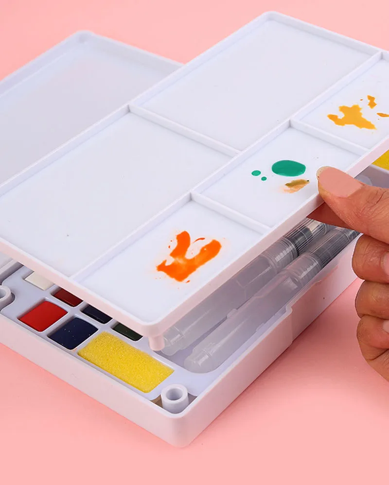 Wholesale Non Toxic 24 Colors Watercolor Pigment Solid Field Sketch Set For Art Drawing