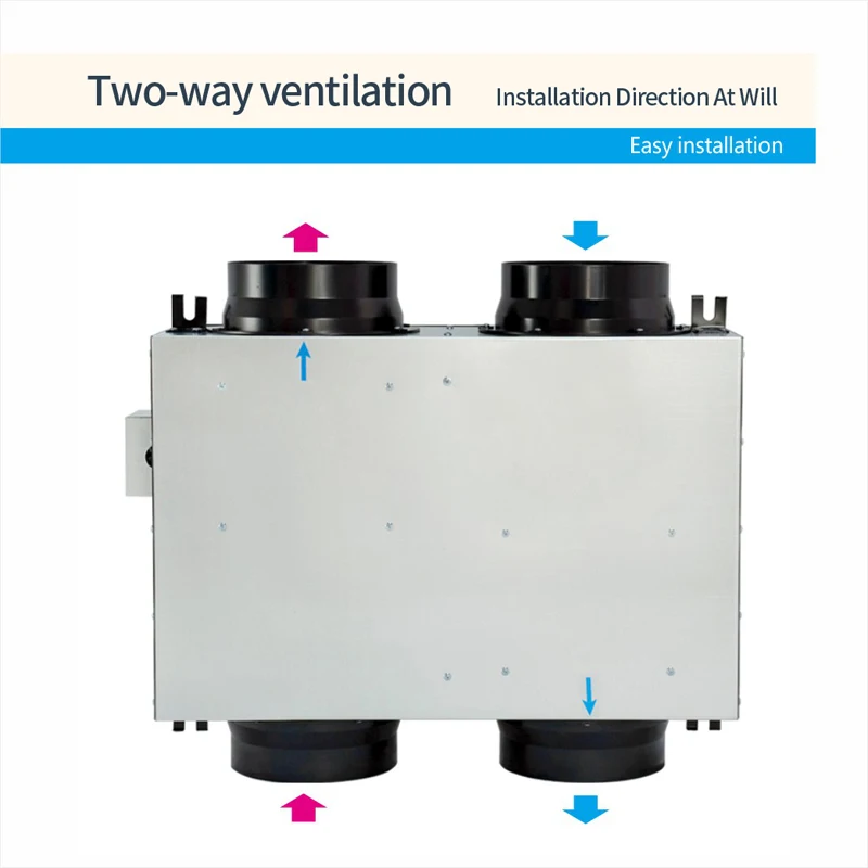 two way flow ceiling exhaust fan bidirectional ventilator fresh air ventilation system