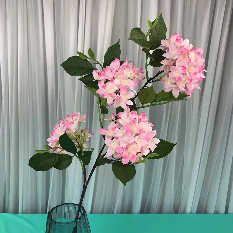 Wedding Flowers Silk Artificial Purple Lilac Flowers Latex Single Stem 78cm Long Artificial Lilac Flowers