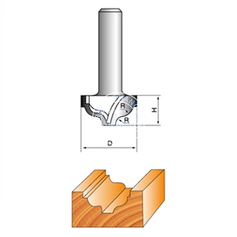 Фрезы tideway LC0804M, классические биты без подшипника, деревянные электрические Деревообрабатывающие инструменты, фрезы, шлифовальный станок