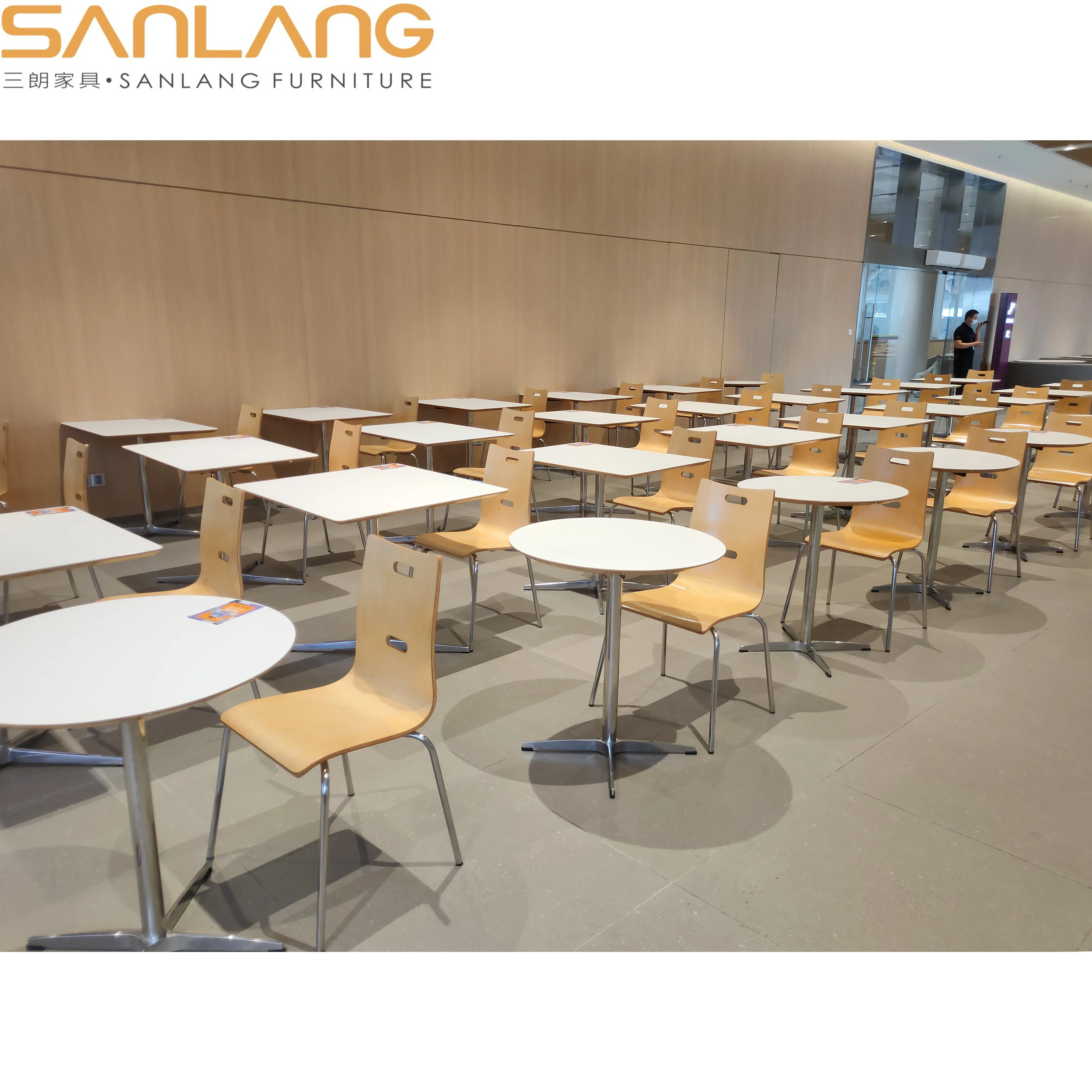 Dining room sets restaurant raymond silla chairs vintage industrial furniture HPL fireproofing plywood sheet dining chair wooden