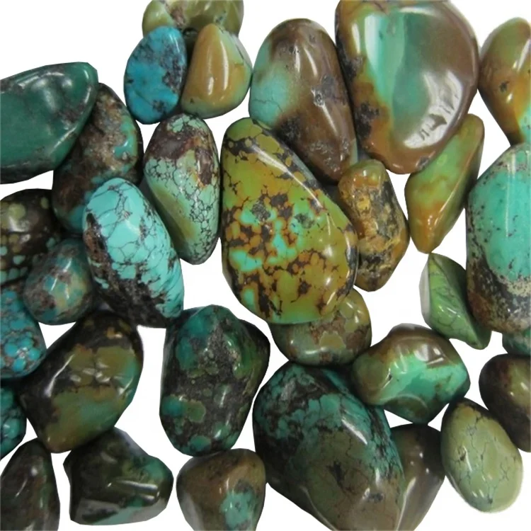 Turquoise nugget beads Natural Gemstone Cabochon Turquoise Jewelry Supplies