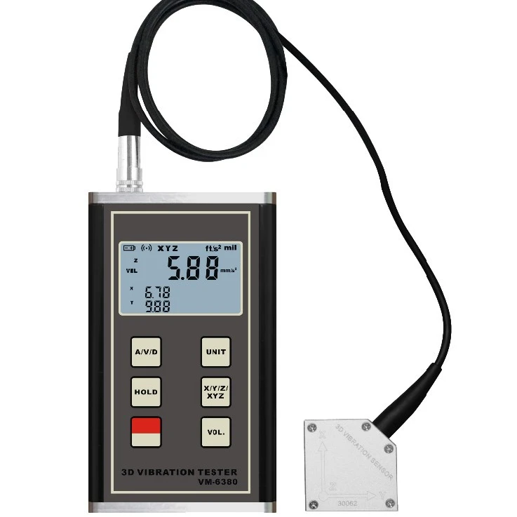 Three Axis Vibration Meter  XYZ accelerometer   VM-6380