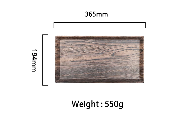 Factory Supply OEM&ODM Fast Food Tray Melamine Serving Tray Cheap Plastic Trays