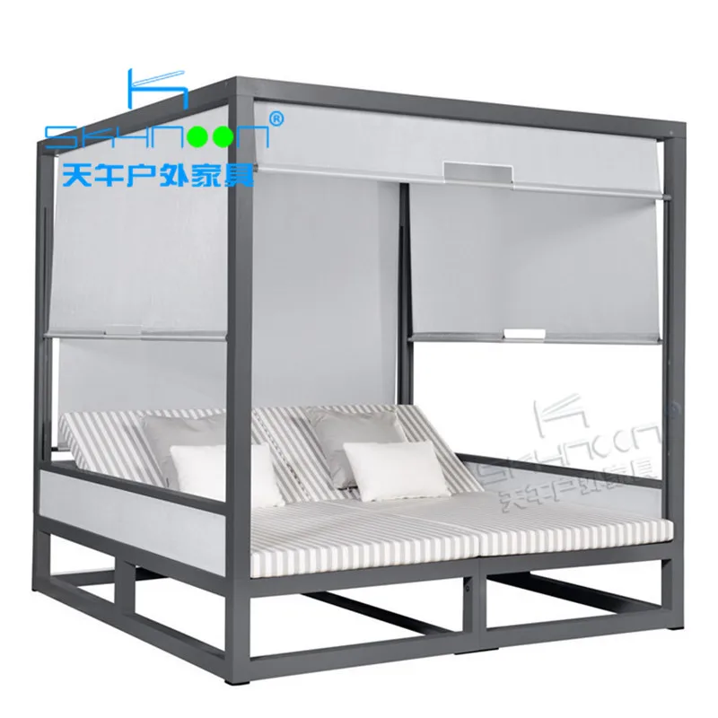 Горячая Распродажа sunbed с солнцезащитным козырьком гарантированного качества шезлонг Современный Патио гостиная заводская цена садовая уличная кушетка