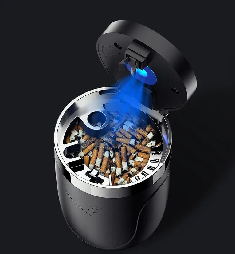 Portable Car LED Ashtray Auto Ashtray Cigarette Ash Holders Cup Car Accessories