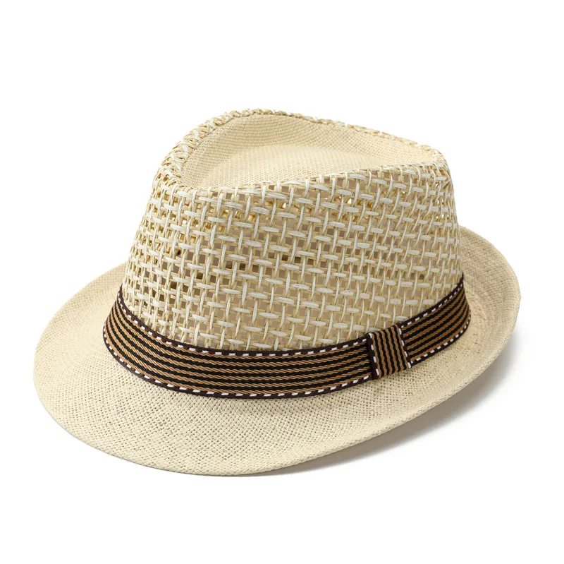Wholesale Outdoor Unisex Breathable Design Summer Custom Women fedora panama straw hat For Men