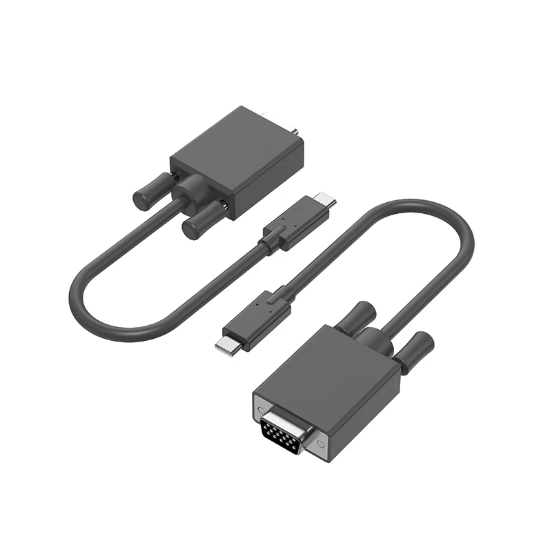 creation docking station output type c vers 1.8m usb type c to vga cable adapter