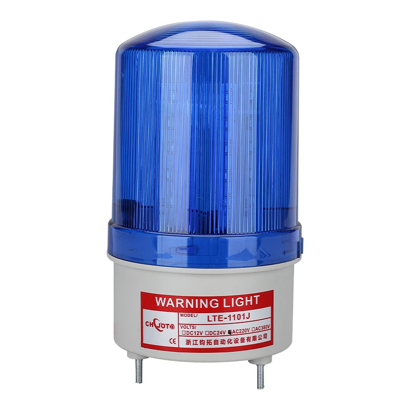 LTE-1101J AC 220V blue lamp beacon indicator lights led warning safety lights With siren