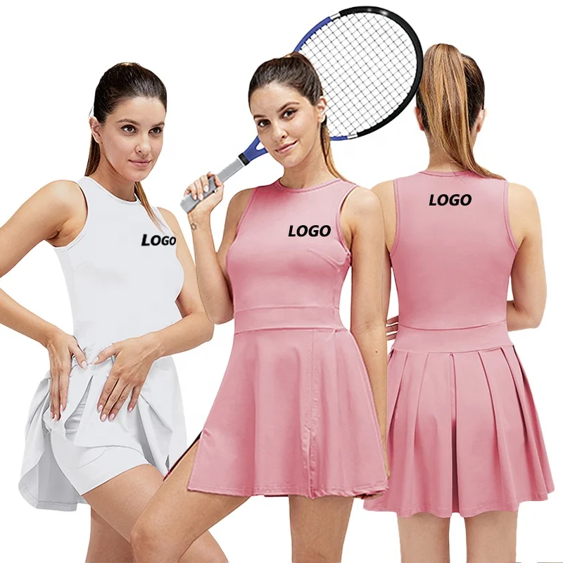 Wholesale Girls Tennis Pinks Of Wear Ropa De Tenis Golf Skirts Women Tennis Dress Sportswear