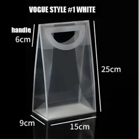 transparent shopping bags transparent plastic shopping bag with handle pp plastic bag
