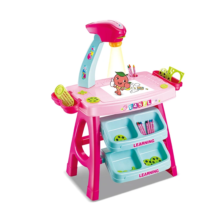 Led Drawing Board Painting Writing Tablet Projector kids painting for preschool child