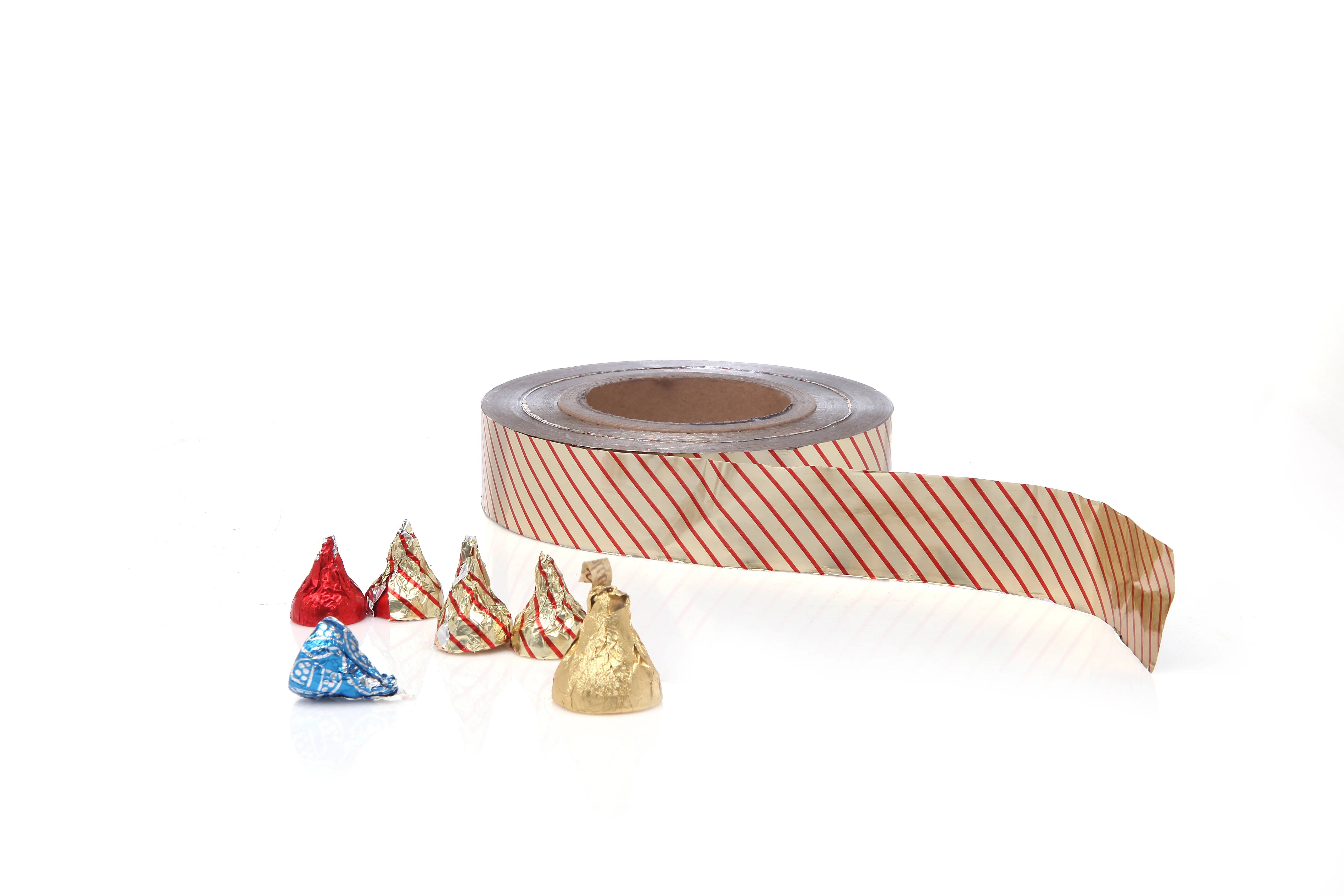 factory different size colored aluminum  foil paper wrapped chocolate