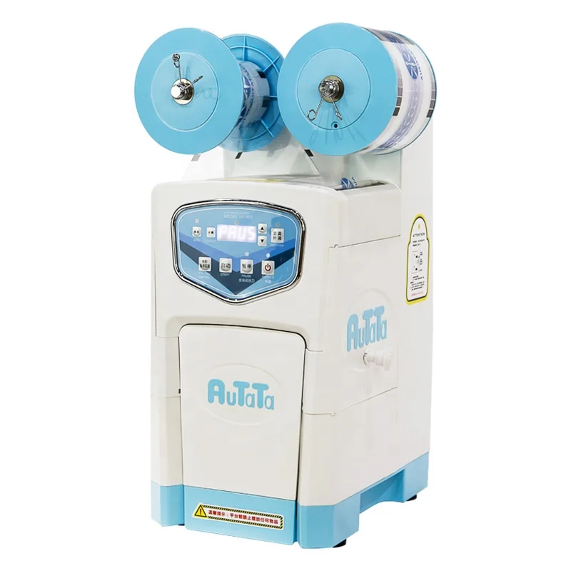 AUTATA AUTOMATIC PLASTIC BUBBLE TEA CUP SEALER MACHINE LF-95S