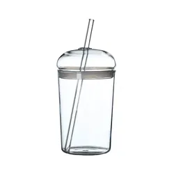 Environmental protection reusable Customized size glass Bubble milk tea cup