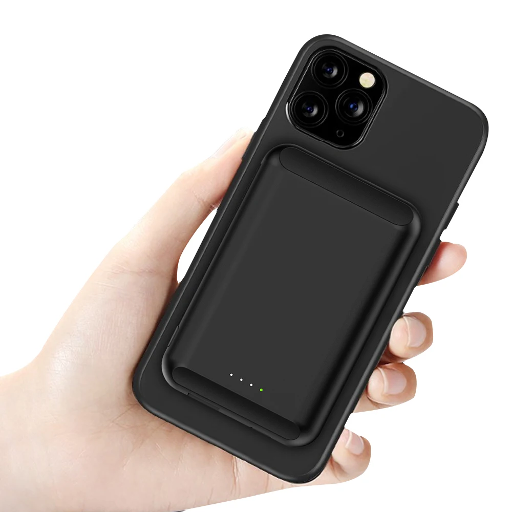 Custom Logo slim small Phone Power Banks Magnetic Wireless Charger Mini Portable Power Bank 5000mah