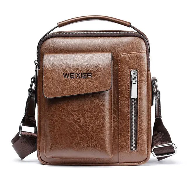 Casual Men Shoulder Bag Vintage Crossbody Bags High Quality Male Bag PU Leather Business Handbag 88 0