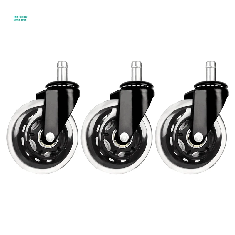 45 TO 90 KG Heavy duty small plastic rubber swivel office chair caster furniture castor