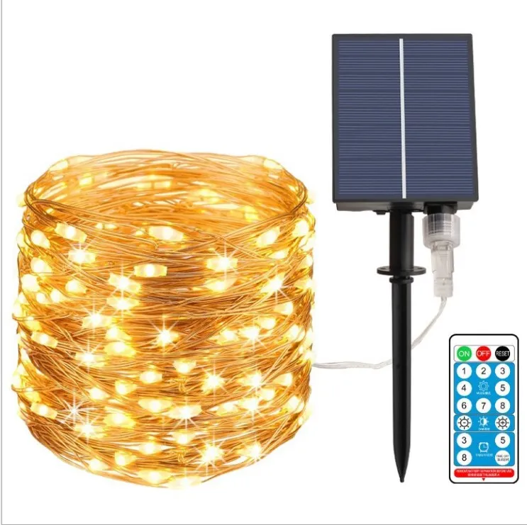 
30M length New design lights outdoor garden decoration waterproof solar string light 