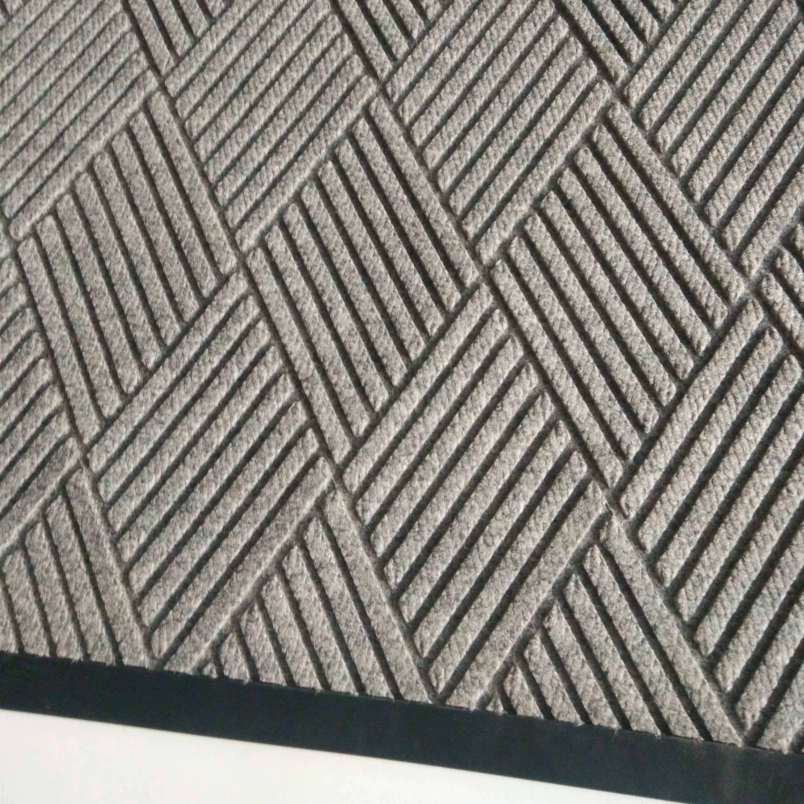 Heavy duty Anti Slip Rubber Backing PP Material Indoor Outdoor Doormat embossed floor door mat