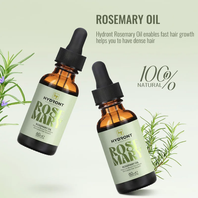 100% Pure Rosemary Oil Hair Growth Serum Nourishing Strengthening  Scalp Organic Rosemary Essential Oil for hair growth