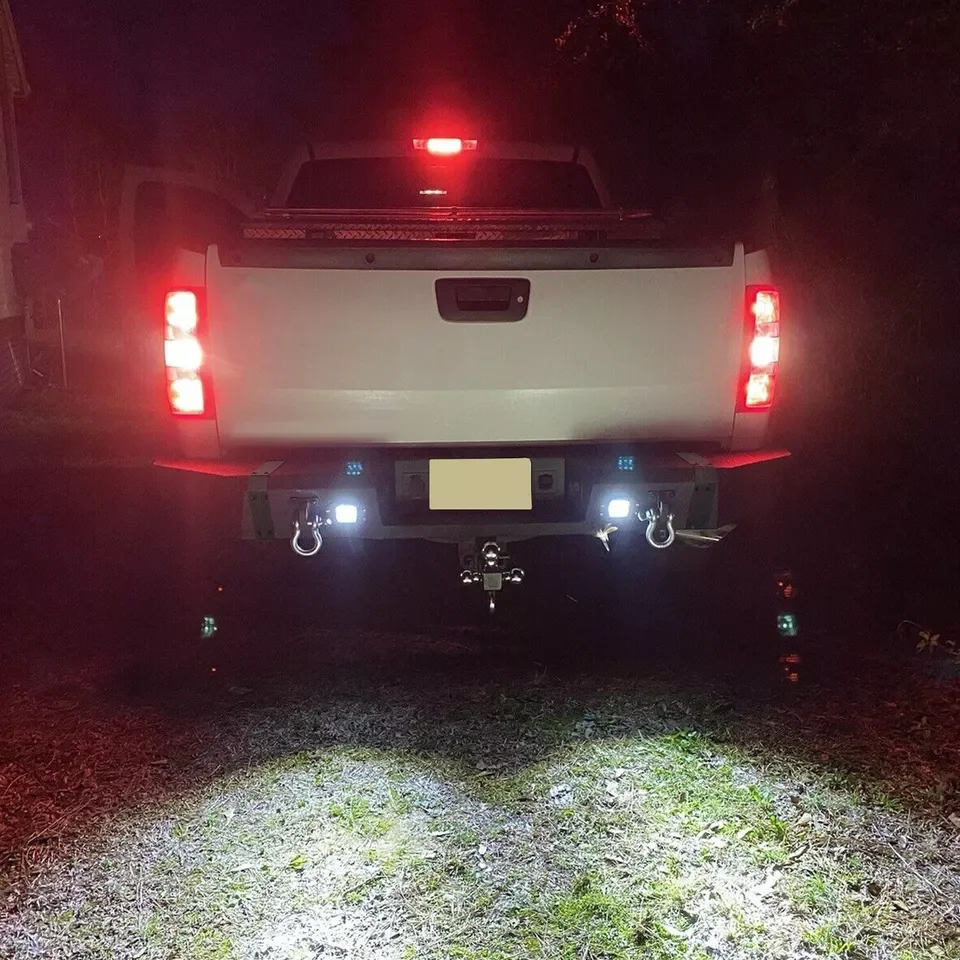 Rear Bumper Powder Coated w/LED&D-RINGS For Chevy Silverado Sierra 1500 07-13