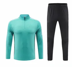 2021 Season Soccer Wear Tracksuit Wholesale Custom Cheap Long sleeve track Jackets Football Tracksuit Uniforms Suit