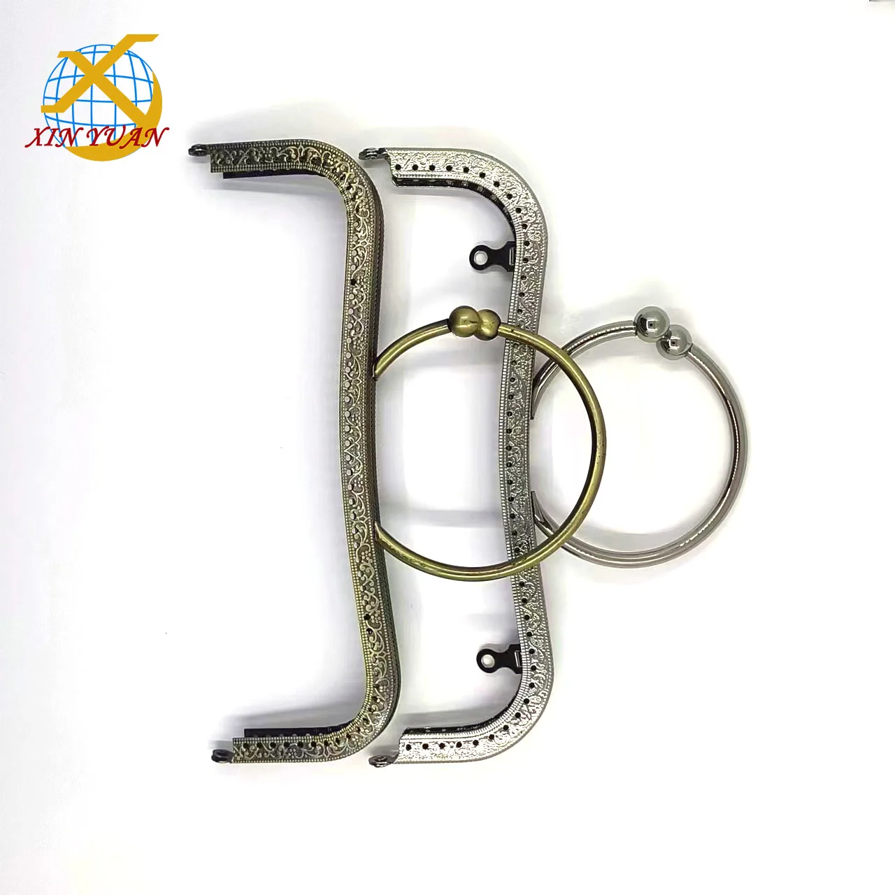 M hardware 22cm high quality double bead interspersed hardware handmade DIY hardware accessories frame bag buckle quality