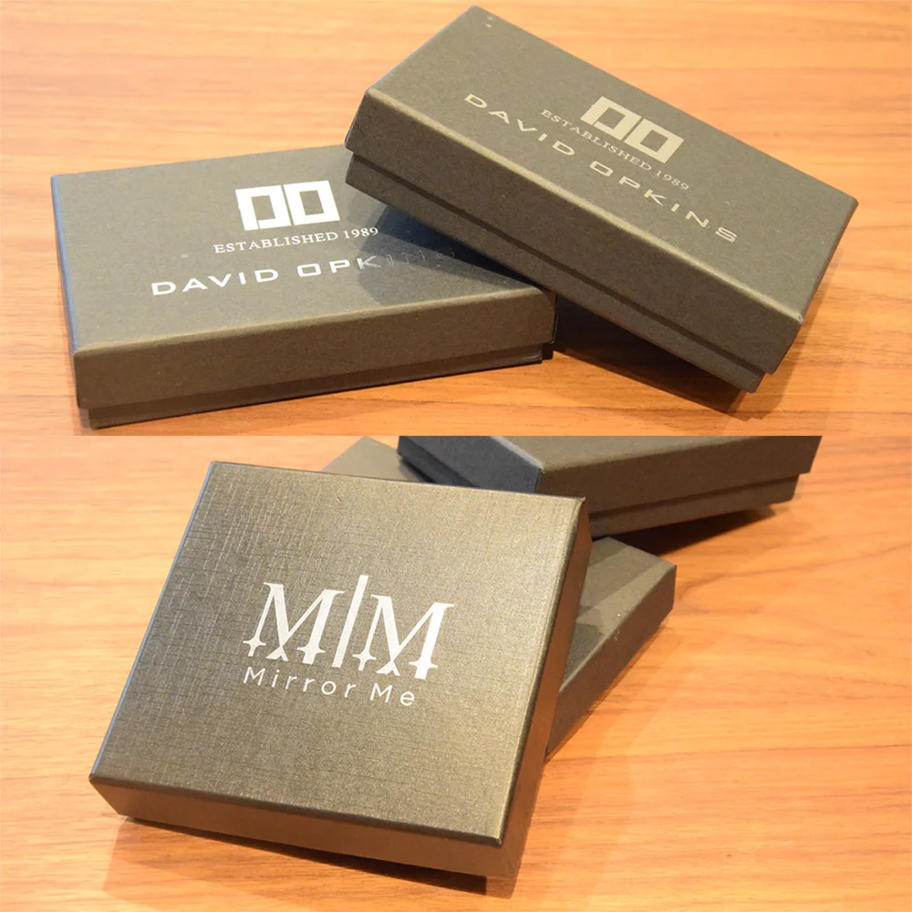 Luxury custom-made rigid paper padded gift packaging boxes for bow tie