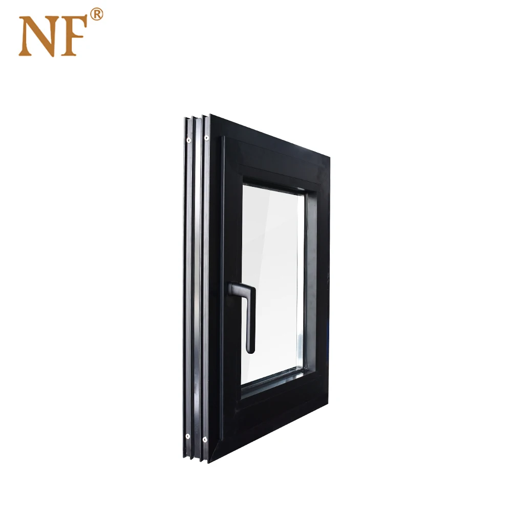 Aluminum frame aluminium lean opening tilt window