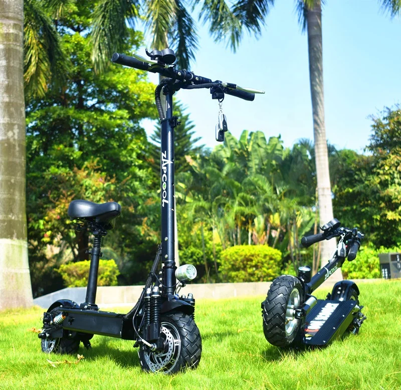 
11inch 60v quadruple suspensions shock absorber hydraulic brake 2400w electric scooter with seat 