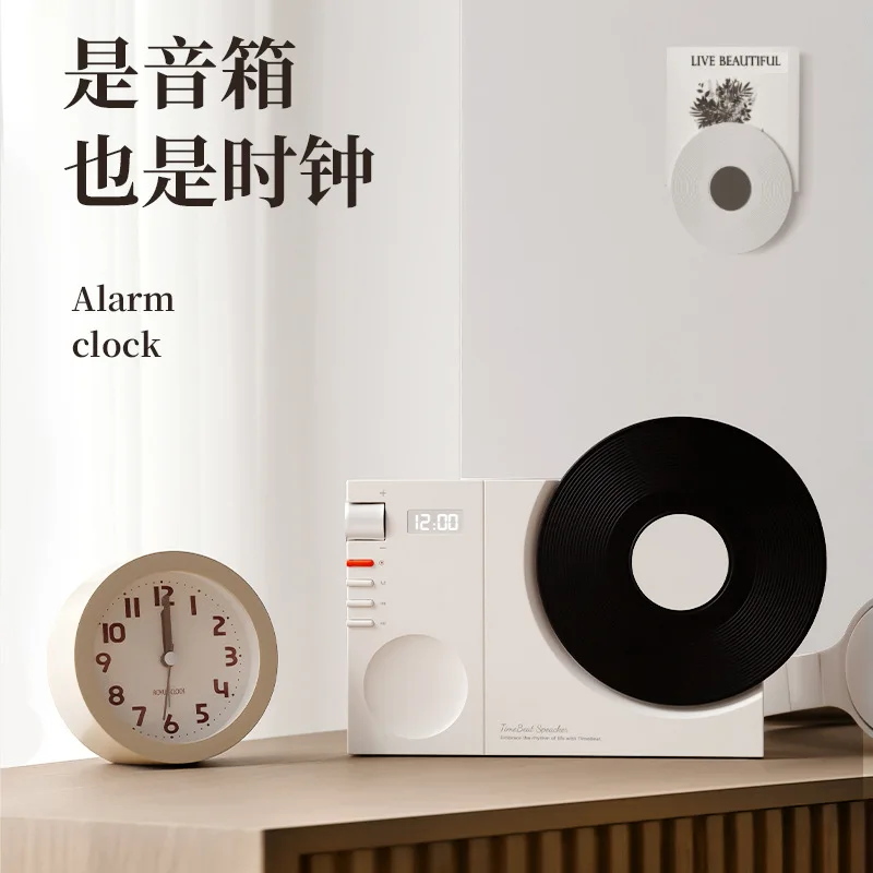 American-Style Retro Bluetooth Speaker Portable Vintage Mini Speaker FM Radio Music Stereo Player For Mobile Phone Black/Speaker