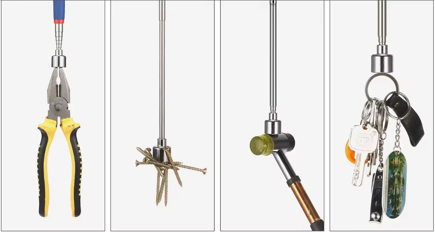 2024 perfect quality various extendable magnet stick telescopic magnetic pick-up tool with strong neodymium magnet